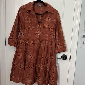Eva Franco Eyelet Dress